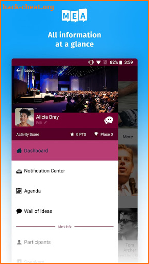 Mobile Event App screenshot