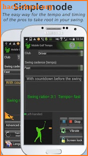 Mobile Golf Tempo Training Aid screenshot