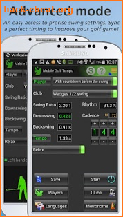 Mobile Golf Tempo Training Aid screenshot