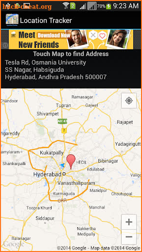 Mobile GPS Location Tracker screenshot