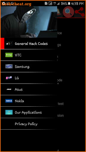 Mobile Hack Codes screenshot