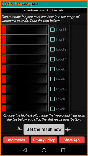 Mobile Hearing Test screenshot