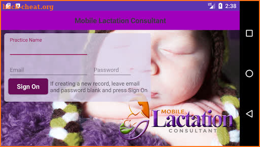 Mobile Lactation Consultant Client Portal screenshot