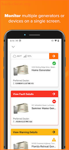 Mobile Link for Generators screenshot