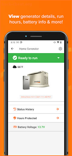 Mobile Link for Generators screenshot