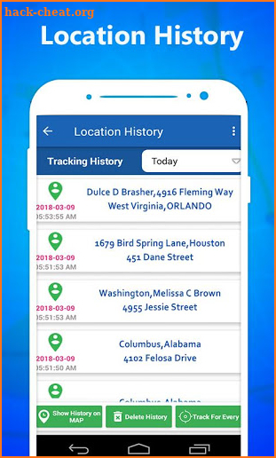 Mobile Location Tracker screenshot