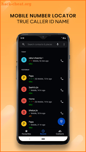 Mobile Number - Caller Screen screenshot