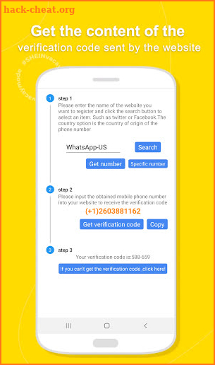 Mobile number generator-sms receive,virtual number screenshot