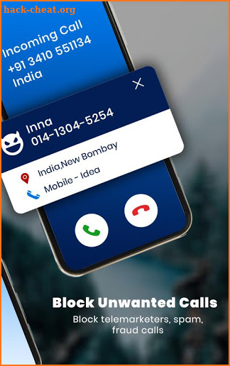 Mobile number location finding screenshot