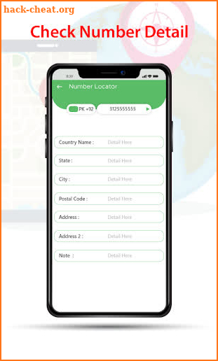 Mobile number locator, caller location screenshot