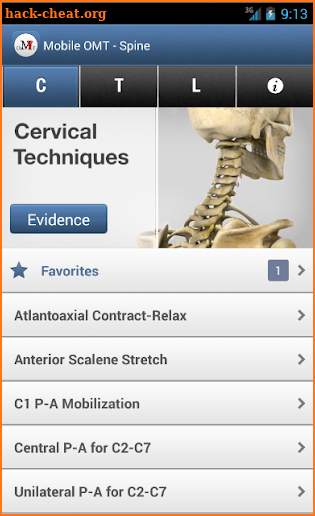 Mobile OMT Spine screenshot