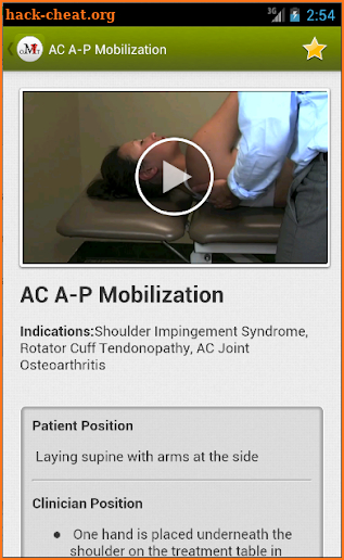 Mobile OMT Upper Extremity screenshot