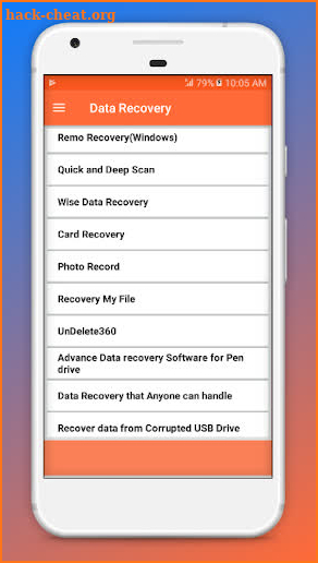 Mobile Phone Data Recovery Guide screenshot