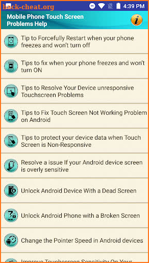 Mobile Phone Touch Screen Problem Help Tips Tricks screenshot