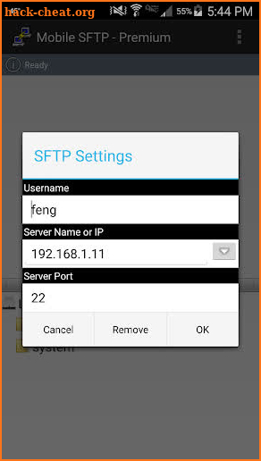 Mobile SFTP (Premium Version) screenshot
