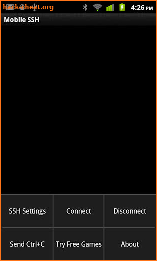 Mobile SSH (Secure Shell) screenshot