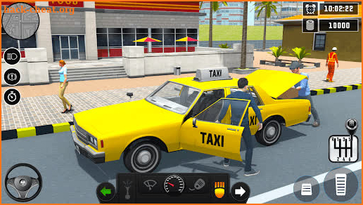 Mobile Taxi Driving Taxi Game screenshot
