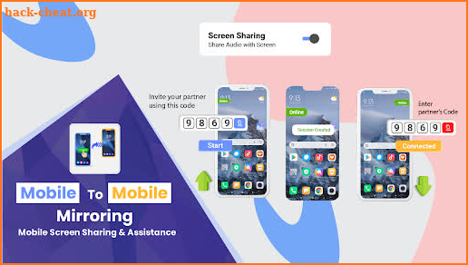 Mobile to Mobile Mirroring App screenshot