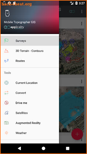 Mobile Topographer GIS screenshot