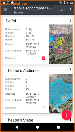 Mobile Topographer GIS screenshot