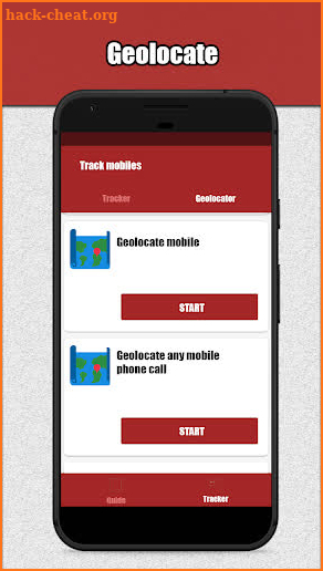 Mobile Tracker In English screenshot