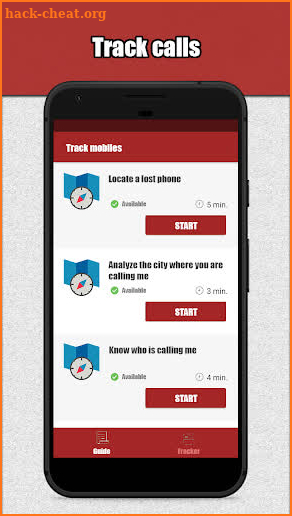 Mobile Tracker In English screenshot