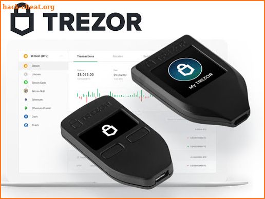 Mobile Wallet Trezor.io screenshot