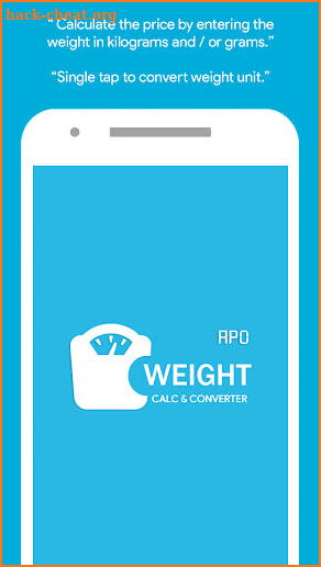 Mobile weight scale: grams,kg Weight Converter screenshot