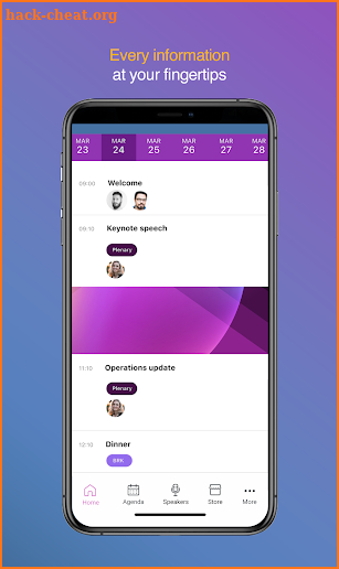 MobileEventHQ screenshot