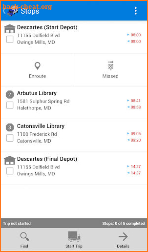MobileLink Delivery screenshot