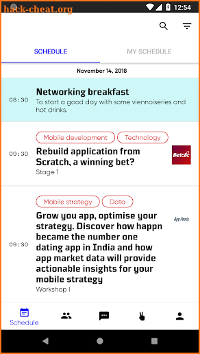 MobileOne 2018 screenshot