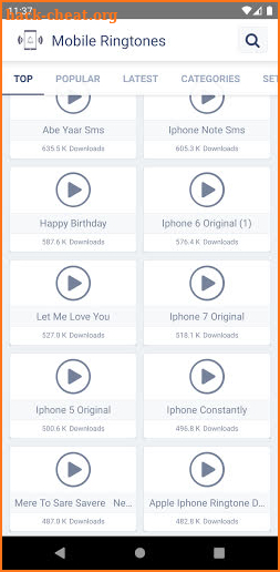Mobiles Ringtones Download All Mp3 Ringtones Free screenshot