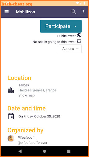 Mobilizon screenshot