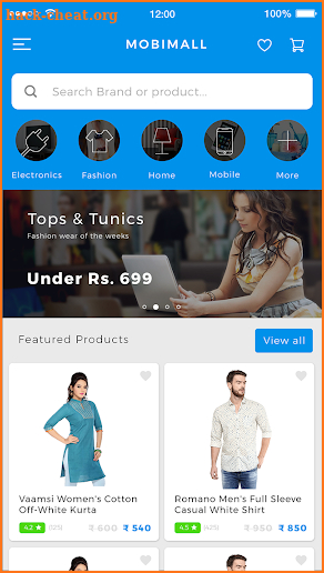 Mobimall - shopping application demo screenshot