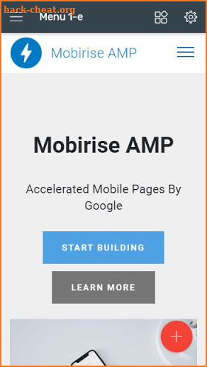 Mobirise Website Builder screenshot