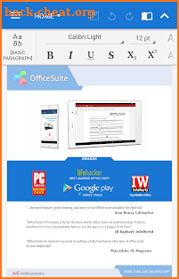Mobisystems OfficeSuite Pro + PDF (Trial) screenshot