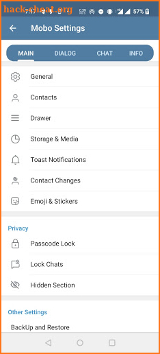 Mobogram Messenger 2021 - Original screenshot