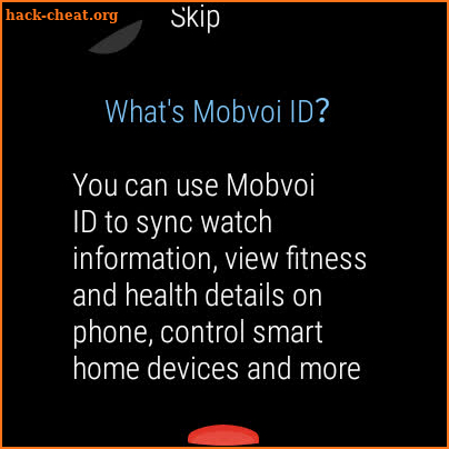 Mobvoi Account screenshot