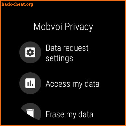 Mobvoi Privacy screenshot