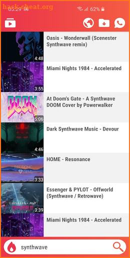 Moby Music Player screenshot