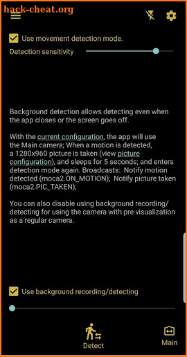 MoCa2 - Motion Detection Recorder and Dashcam screenshot
