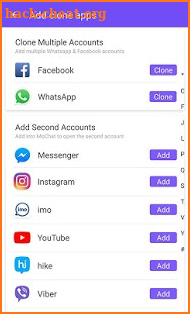 MoChat(Clone App)--Clone Multi Parallel Accounts screenshot