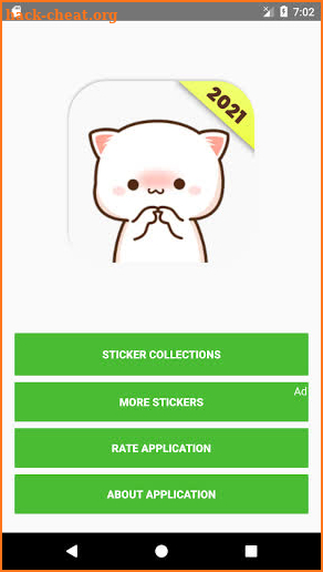 Mochi Mochi Peach Cat Stickers  for WAStickerApps screenshot
