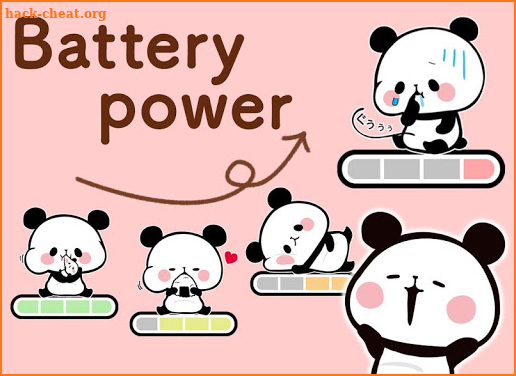Mochimochipanda Battery Widget screenshot