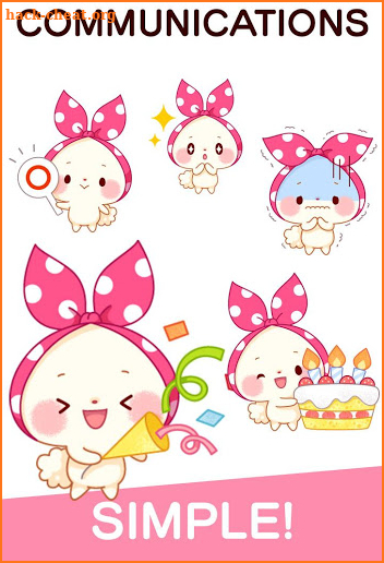 Mochizukin-chan Stickers Free screenshot