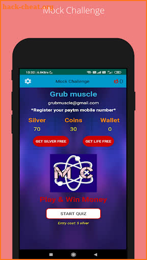 Mock Challenge - Play & Win Money Trivia quiz game screenshot