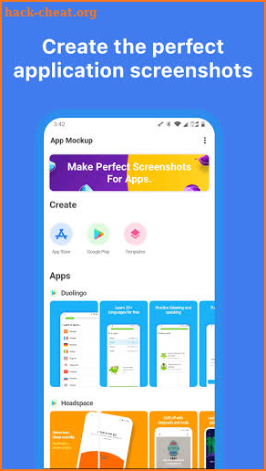 Mockup - App Screenshot Design tool screenshot