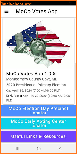 MoCo Voters App screenshot
