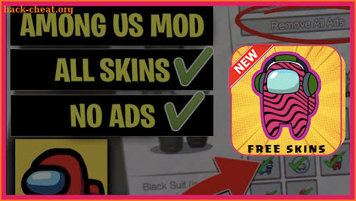 Mod for among us,Free skins menu Imposter (guide) screenshot