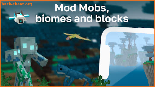 Mod Mobs, Biomes, Blocks mcpe screenshot